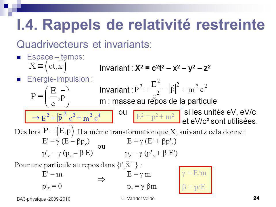relativite restreinte formule